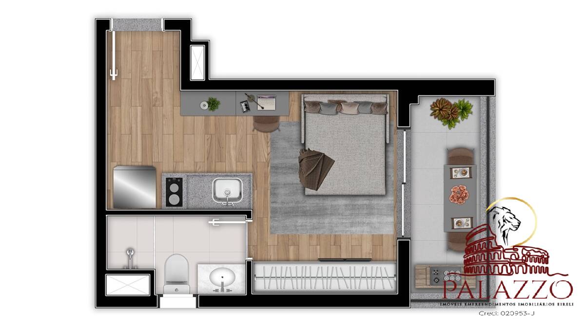 Apartamento à venda com 1 quarto, 28m² - Foto 14