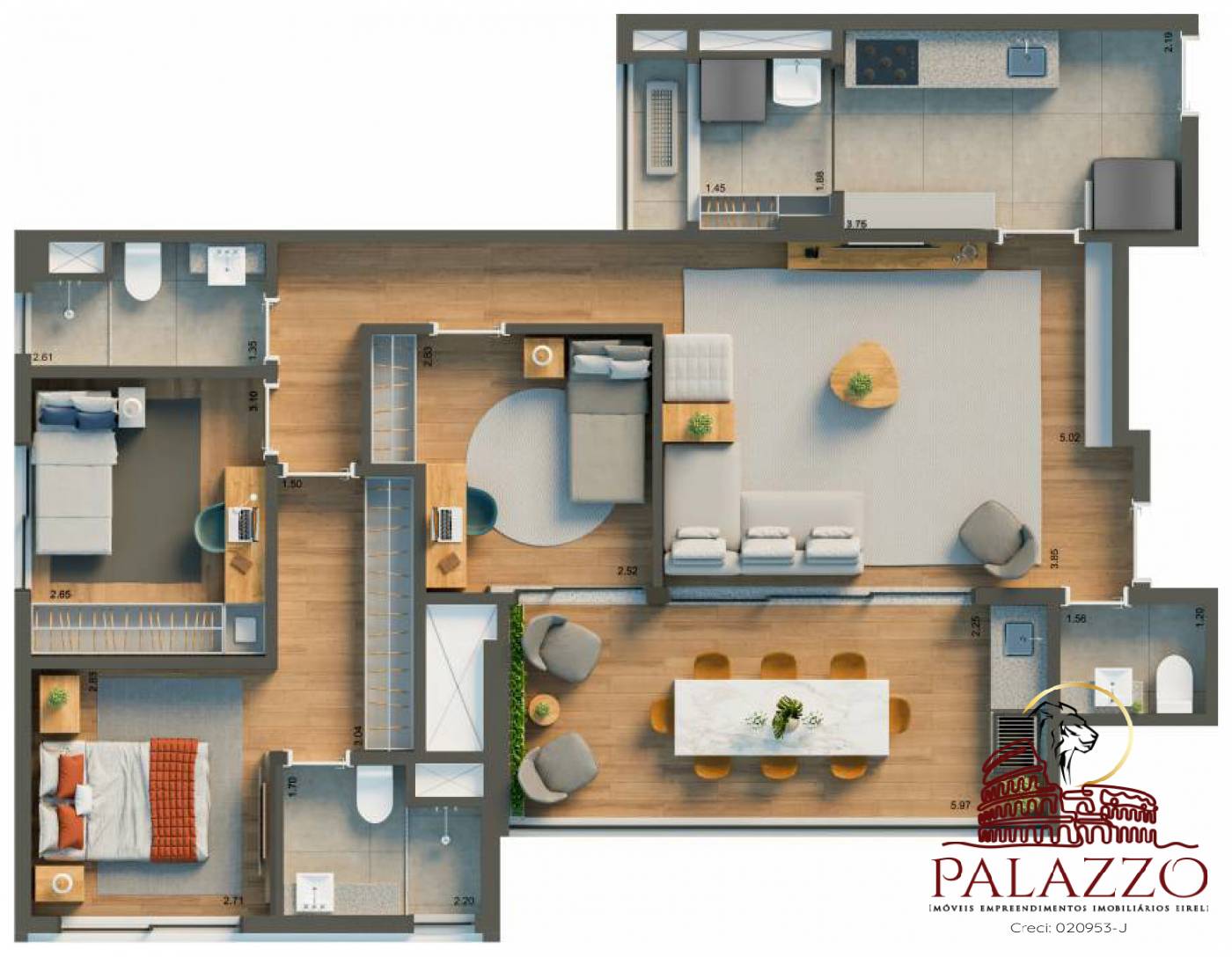 Apartamento à venda com 3 quartos, 147m² - Foto 13