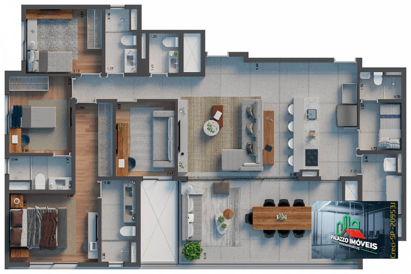 Apartamento à venda com 3 quartos, 147m² - Foto 14